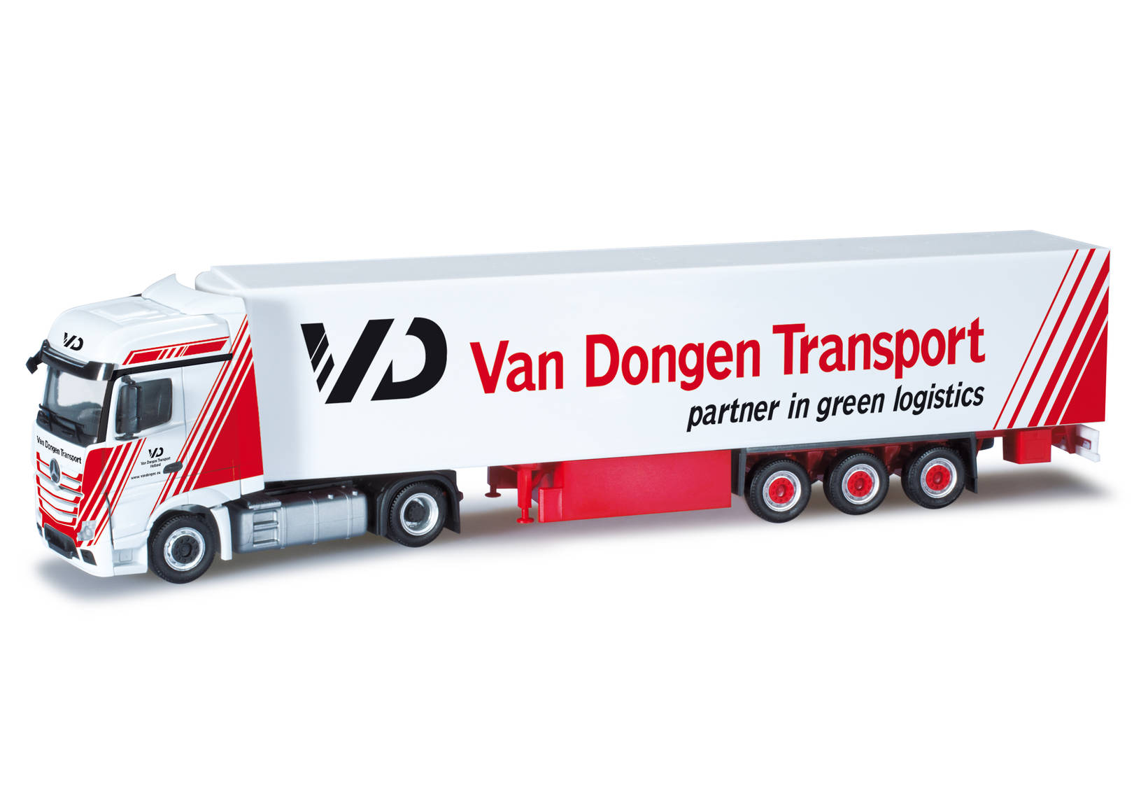 Mercedes-Benz Actros Bigspace refrigerated box semitrailer "Van Dongen" (NL)