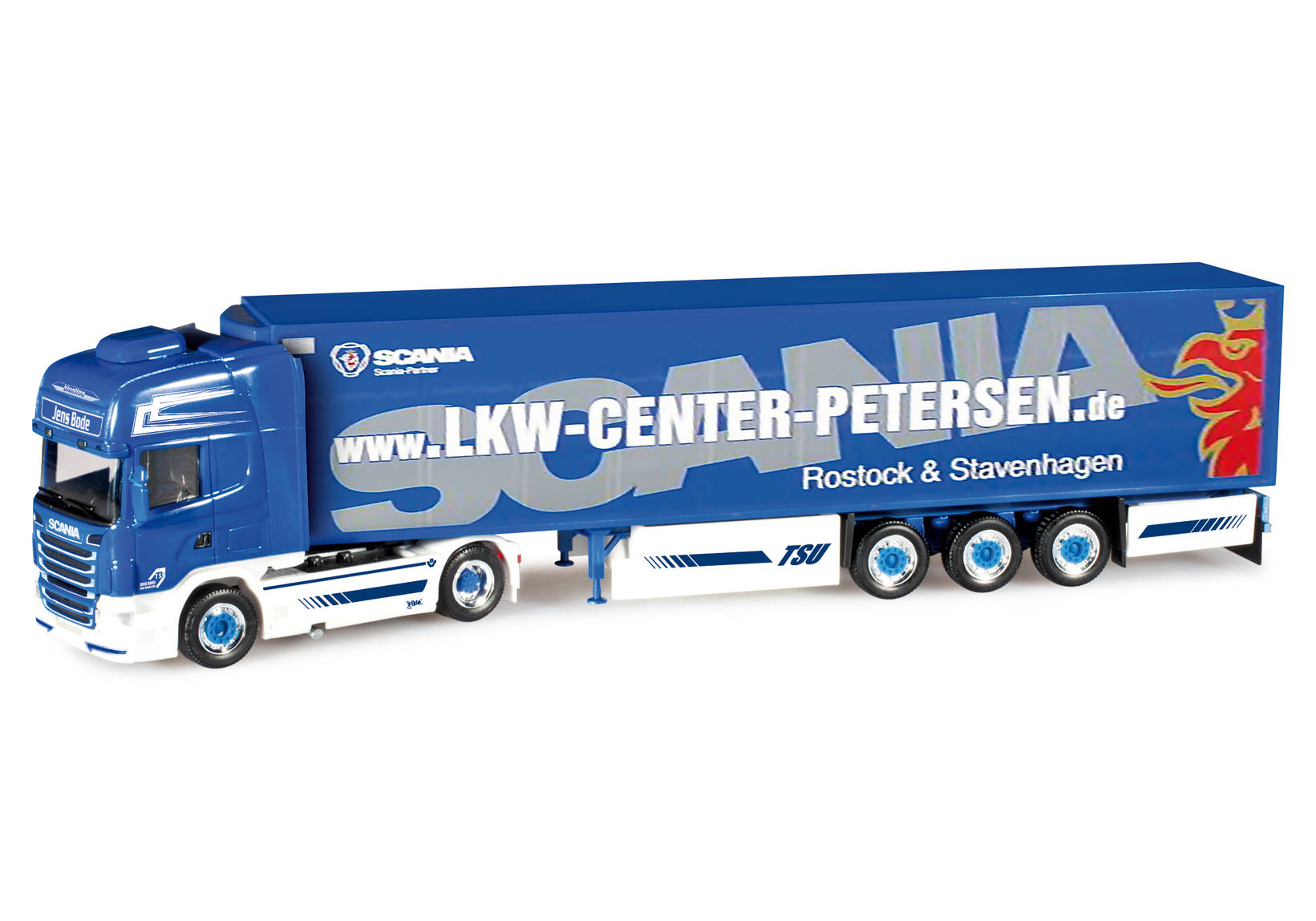 Herpa Scania R TL refrigerated box trailer 