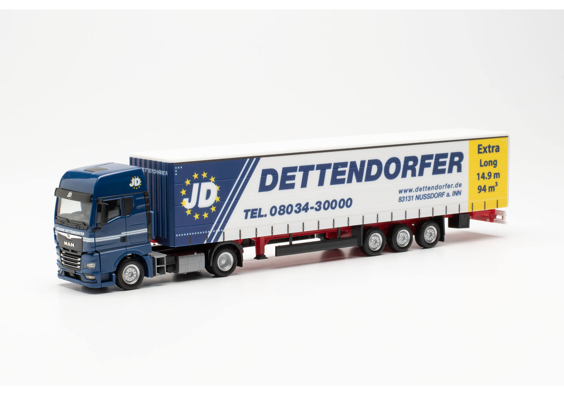 MAN TGX GX 15m curtain canvas semitrailer „Dettendorfer“ (Bayern/Nußdorf am Inn)