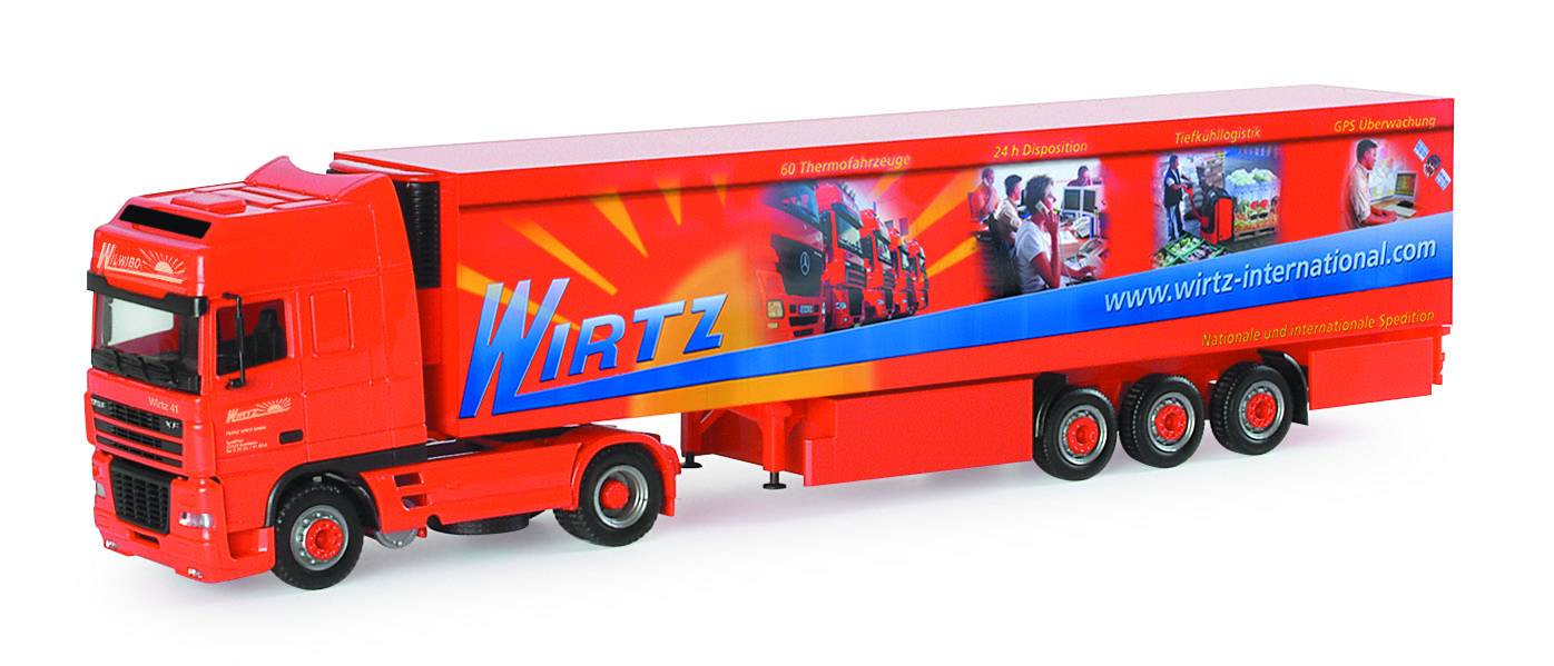 DAF XF SSC refrigerated box semitrailer "Wirtz Promo"