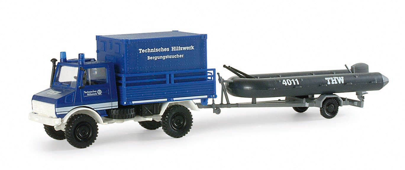 Unimog 1300+Boot THW