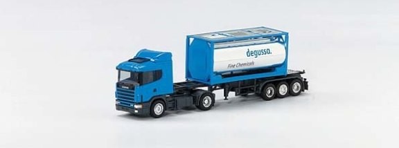 Scania 124 HL Container saddle train 2A/3A