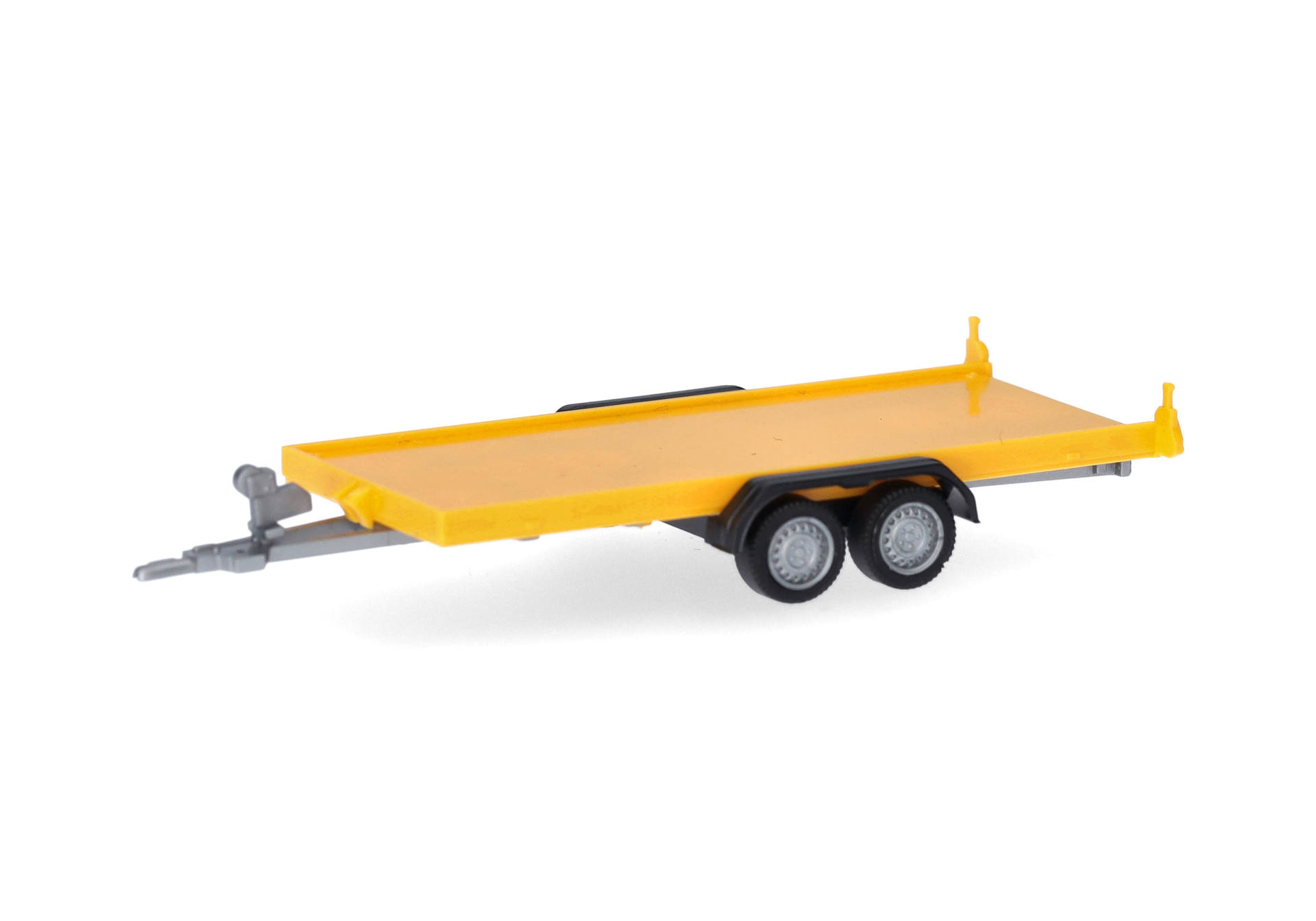 Transport trailer for passenger cars 2-axles, yellow