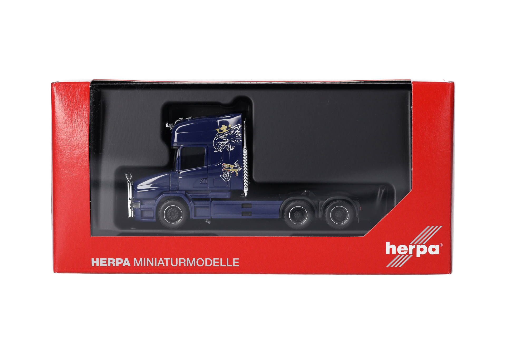 Scania Hauber 04 Topline rigid tractor 3axles, cobalt blue