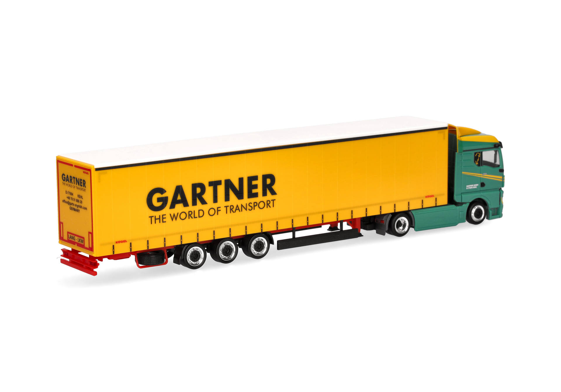 truck, trailer, yellow, semi-trailer, green-cab