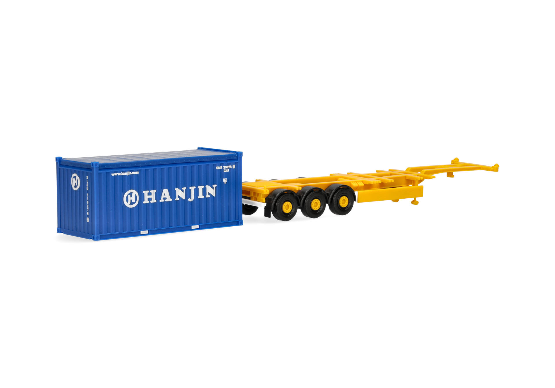 Container trailer 3axles with 20ft. container "HANJIN"