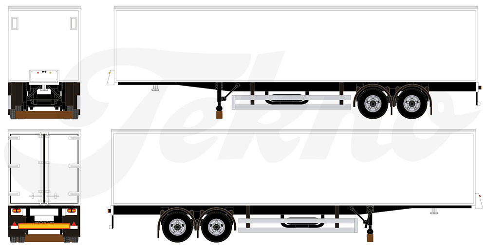 TB classic box trailer, 2-axles