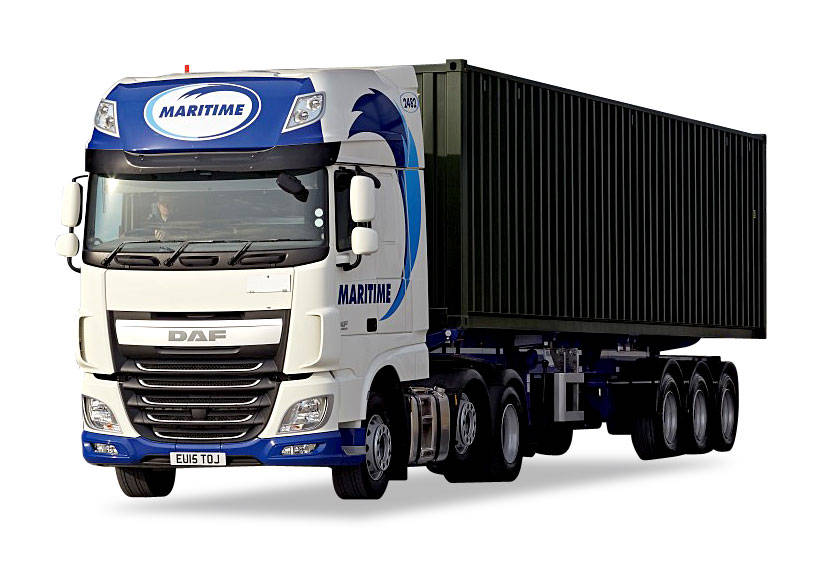 DAF XF 106 SSC 6x2 container semitrailer "Maritime"