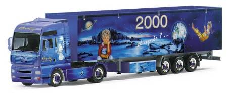 MAN TGA XXL Box semitrailer "Braley"