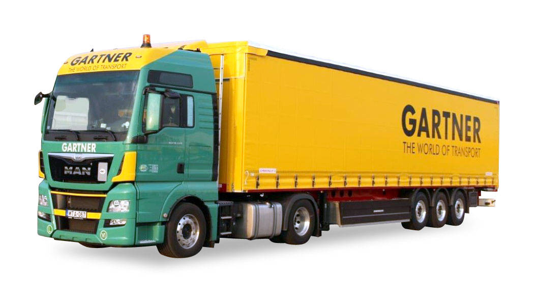 MAN TGX XXL Euro 6 curtain canvas semitraier "Gartner"