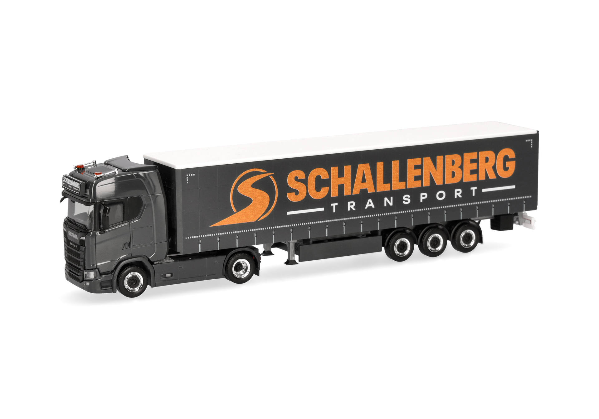 Scania CS 20 HD curtain canvas semitrailer truck "Schallenberger Transport"