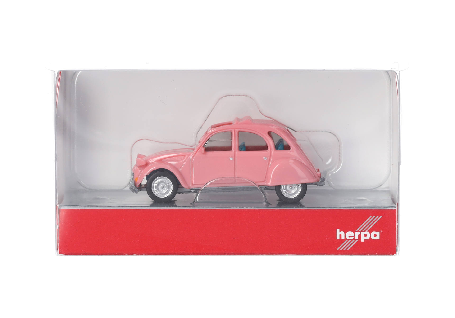 Citroen 2CV, open, light pink Citroen 2CV, open, light pink