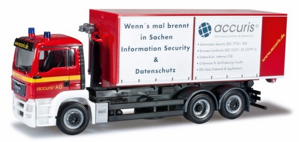 Man TGS M Wechselladerkrahr vehicle with change containers