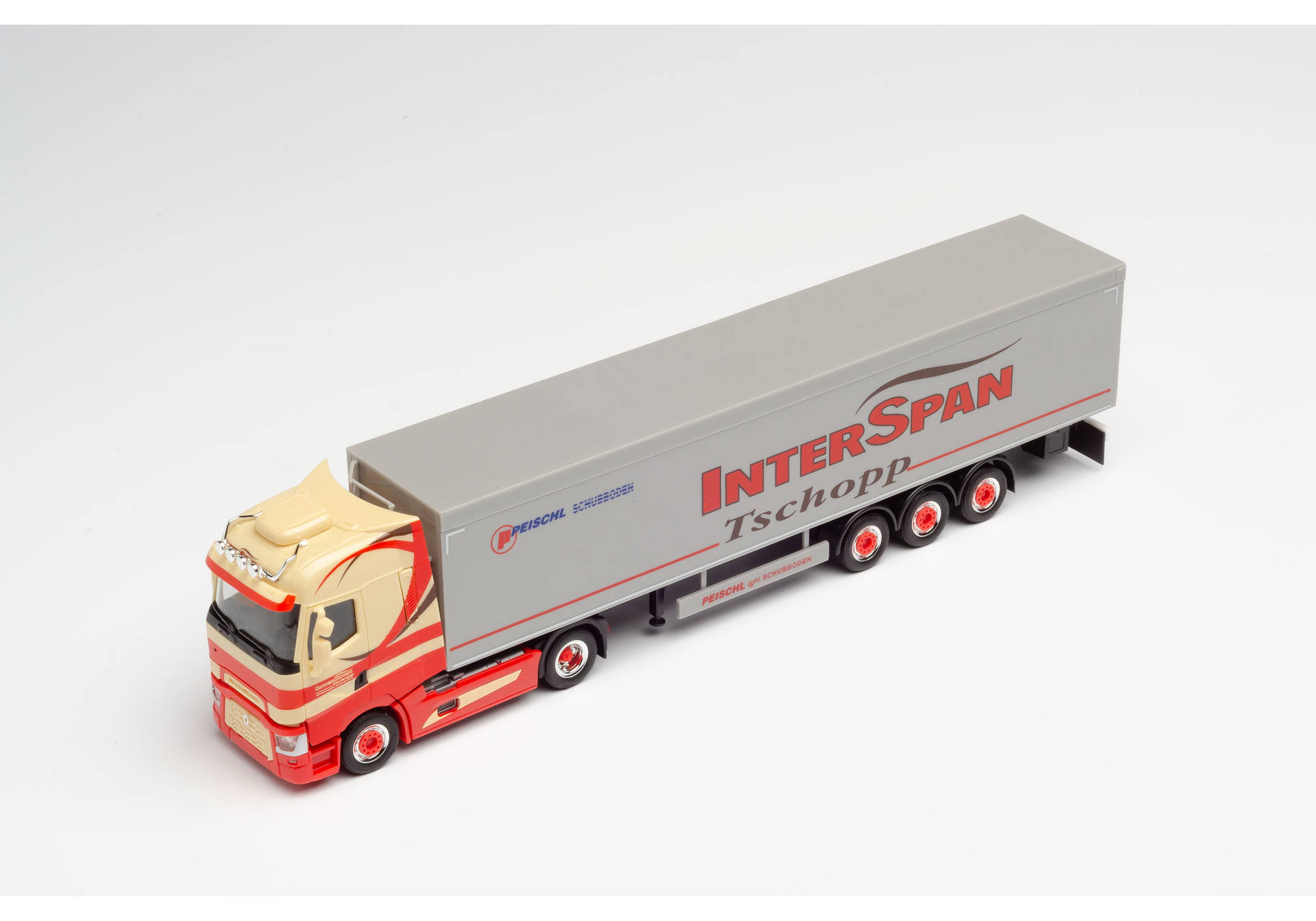Renault T Schubboden-Sattelzug "Tschopp Interspan" (CH)