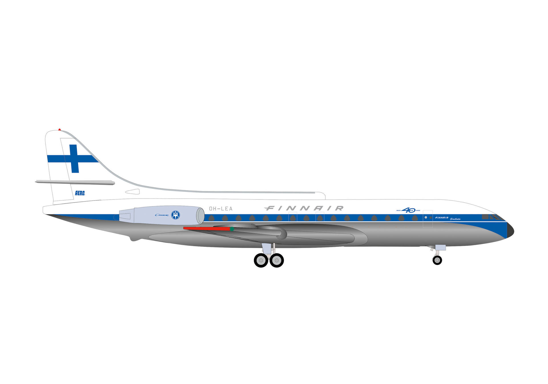 Finnair Sud Aviation Caravelle - OH-LEA