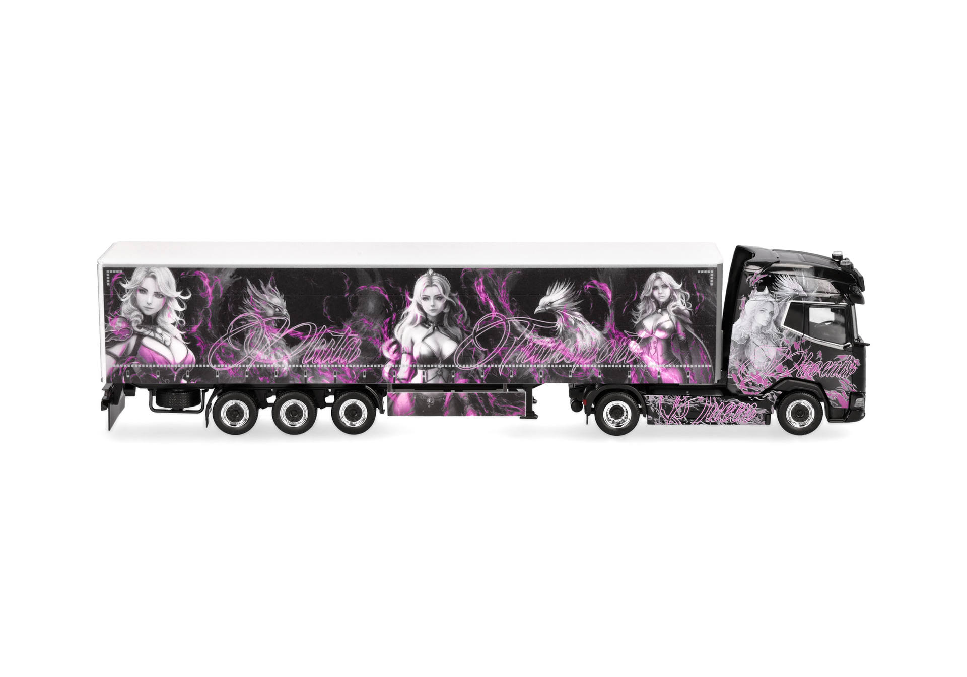 DAF XG+ curtain canvas semitrailer truck "Pluta/Phoenix Queen" (Poland/Gnuszyn)