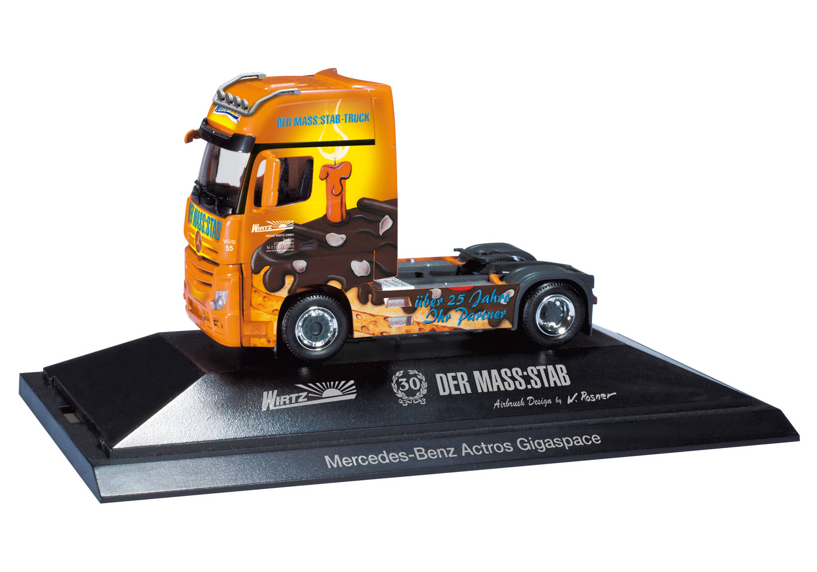 Herpa Mercedes Benz Actros Gigaspace Rigid Tractor Der Mass Stab