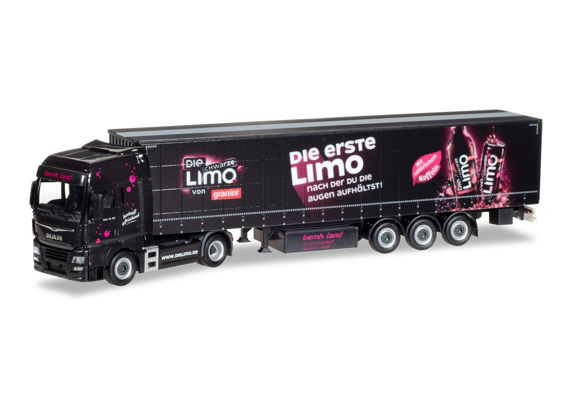 MAN TGX XXL curtain-sided semitrailer "Limo"