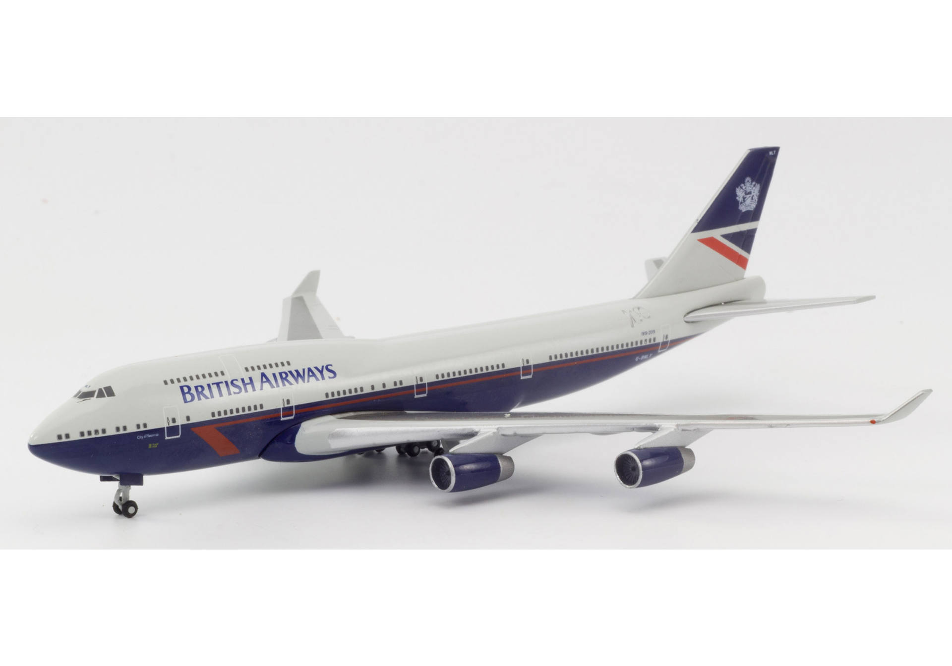 British Airways Boeing 747-400 – 100th anniversary Landor Heritage Design "City of Swansea"