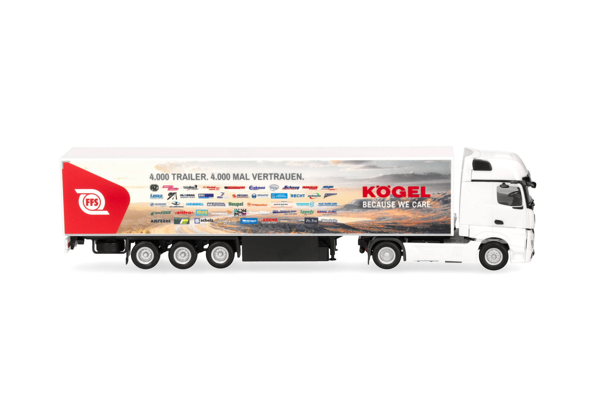 Mercedes-Benz Actros '18 Gigaspace box semitrailer truck "Kögel" (Express)