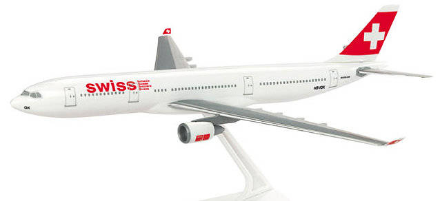 SWISS International Airlines Airbus A330-200. This item comes / came in Wooster branded packaging.