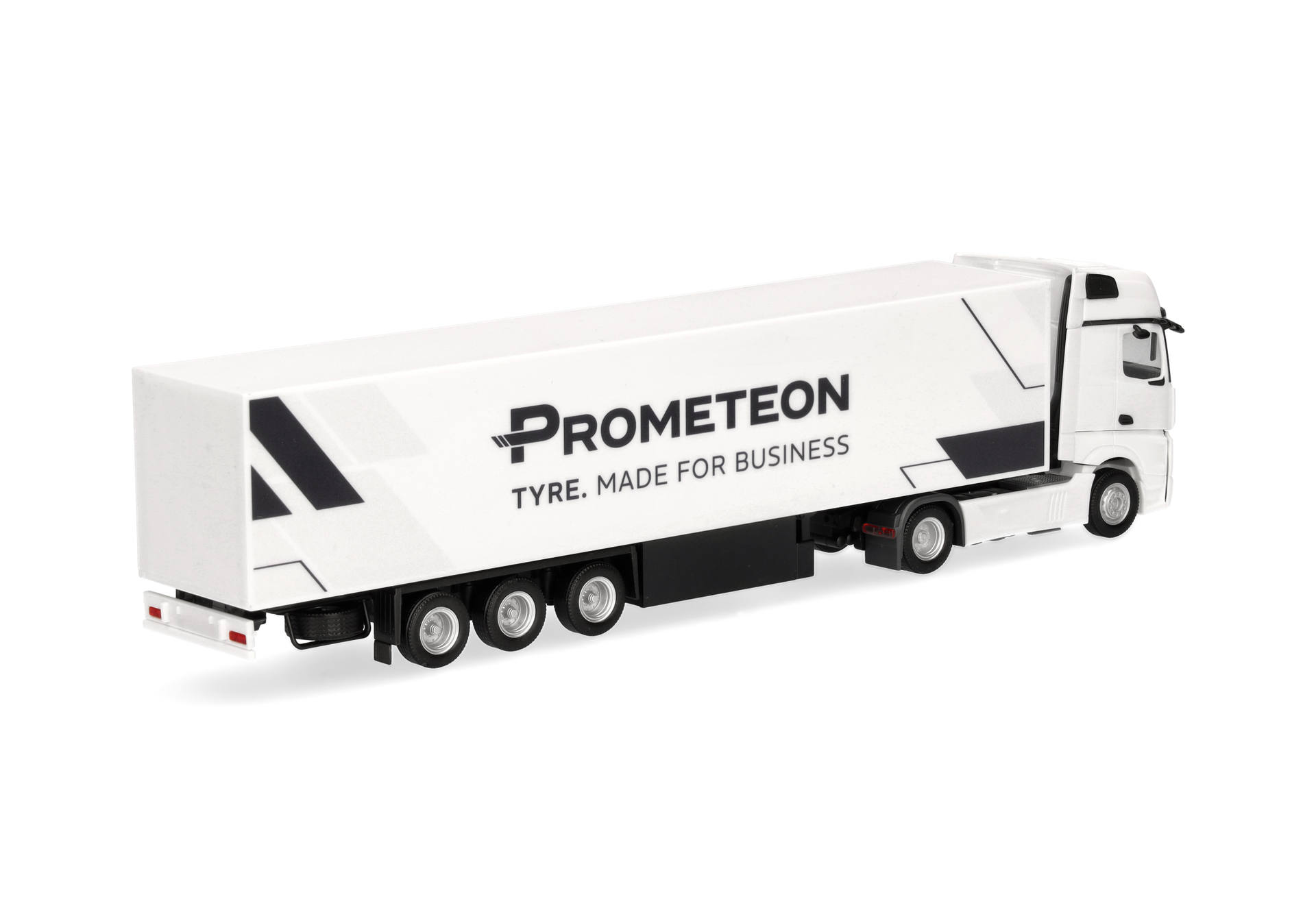 semi-trailer, truck, white trailer, cargo truck, model vehicle
