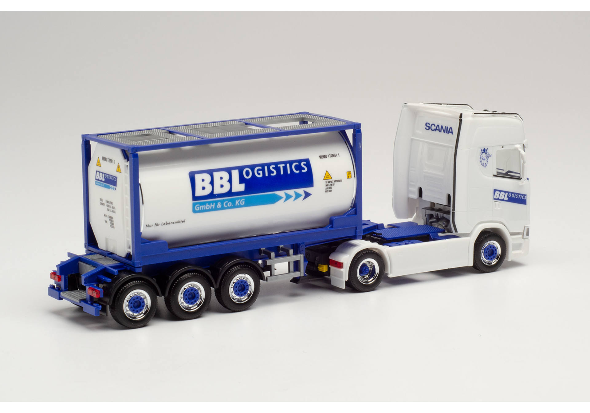 Scania CS 20 HD tank container semitrailer „BBLogistics“