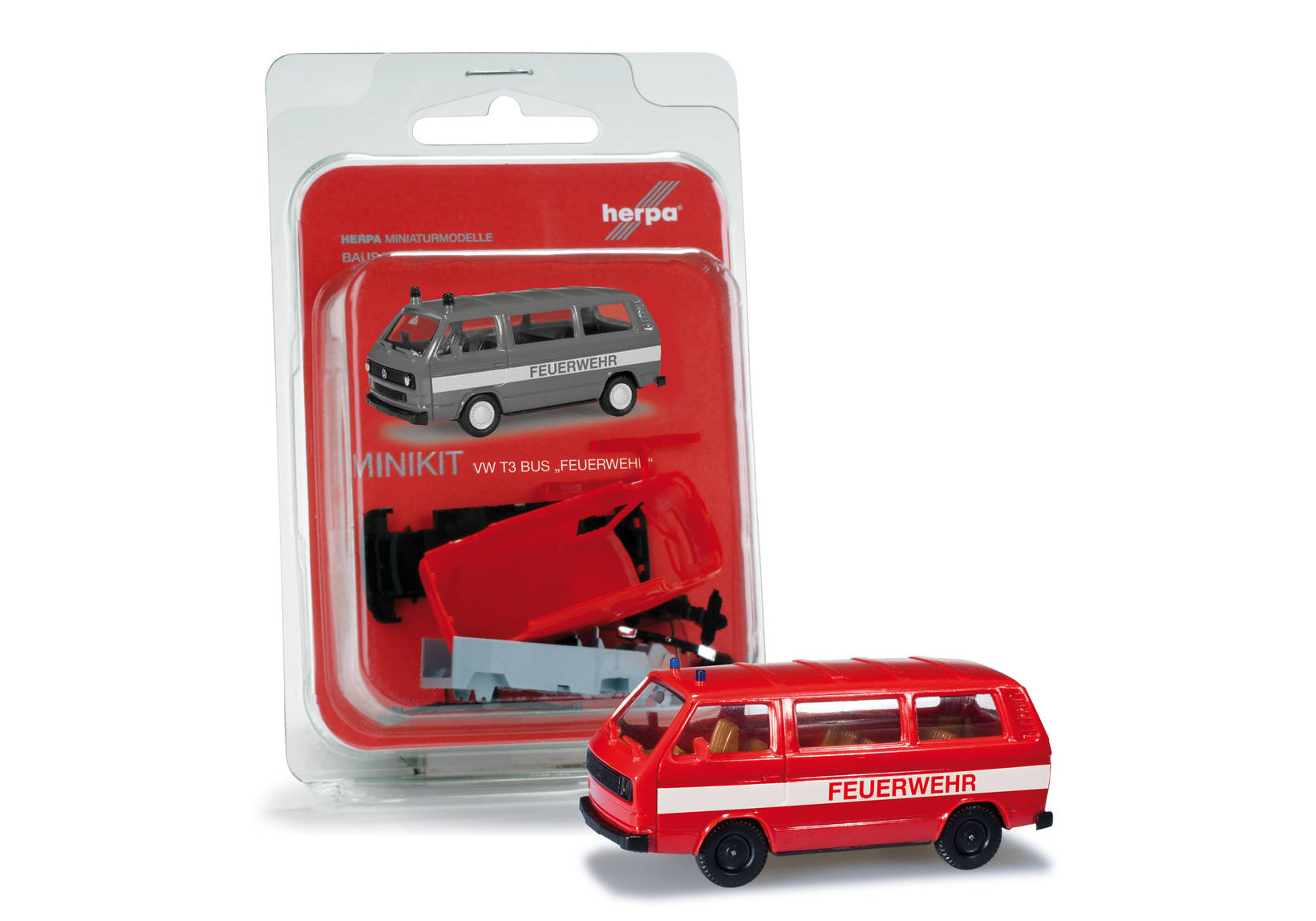 Herpa MiniKit: Volkswagen (VW) T3 Bus "fire department"