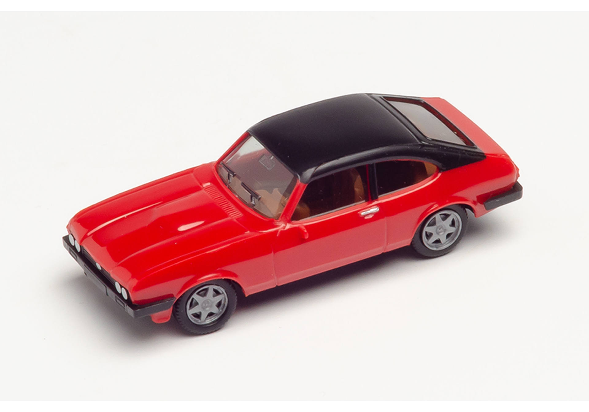 Ford Capri II mit Vinyldach, rot