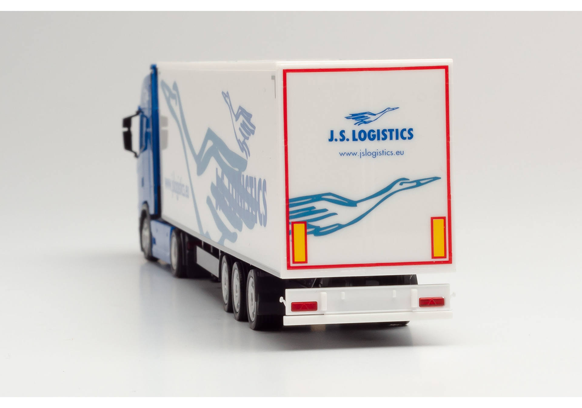 Scania CS lowliner refrigerated box trailer „JS Logistik“