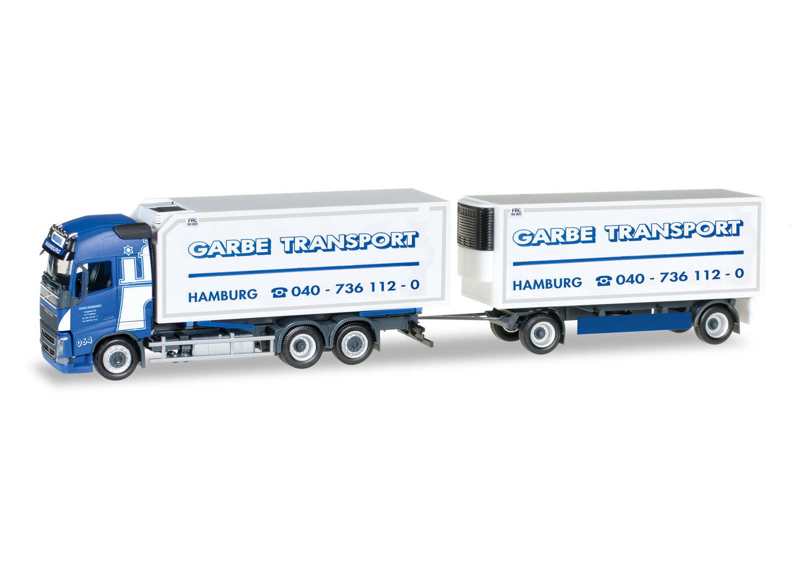 Volvo FH Gl. interchangeable box trailer "Spedition Garbe"