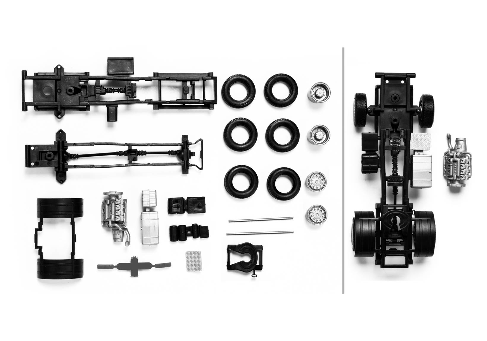 chassis for tractor Scania 2-axle all-wheelContent: 2 pcs.