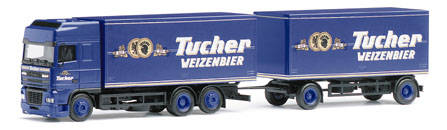 DAF 95 XF beverage suitcase trailer 3A/2A