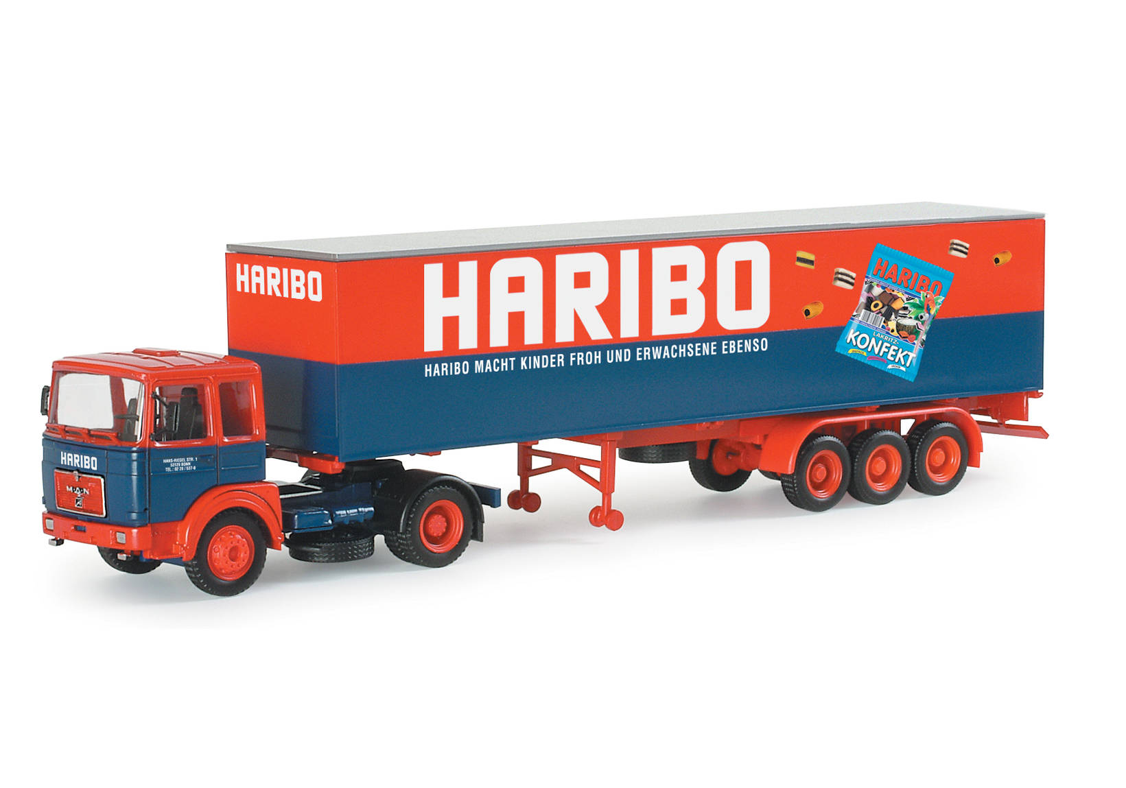 MAN F8 Koffer-Sattelzug "Haribo"