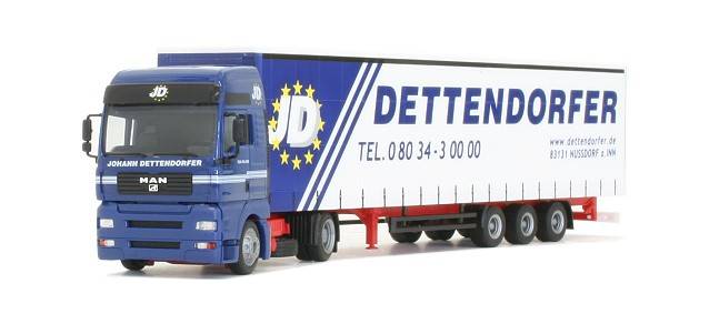 MAN TGA XXL curtain canvascover semitrailer "Dettendorfer"