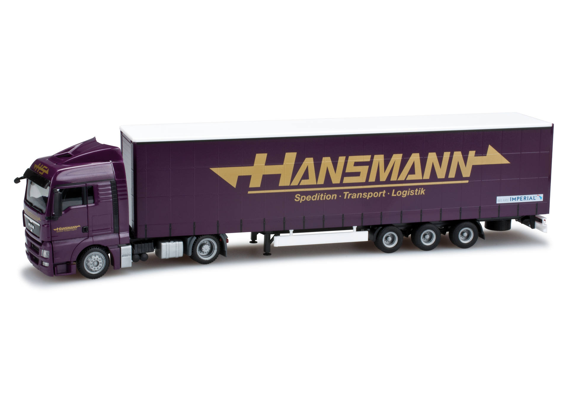 MAN TGX XLX Jumbogardinenplanen-Sattelzug "Hansmann"