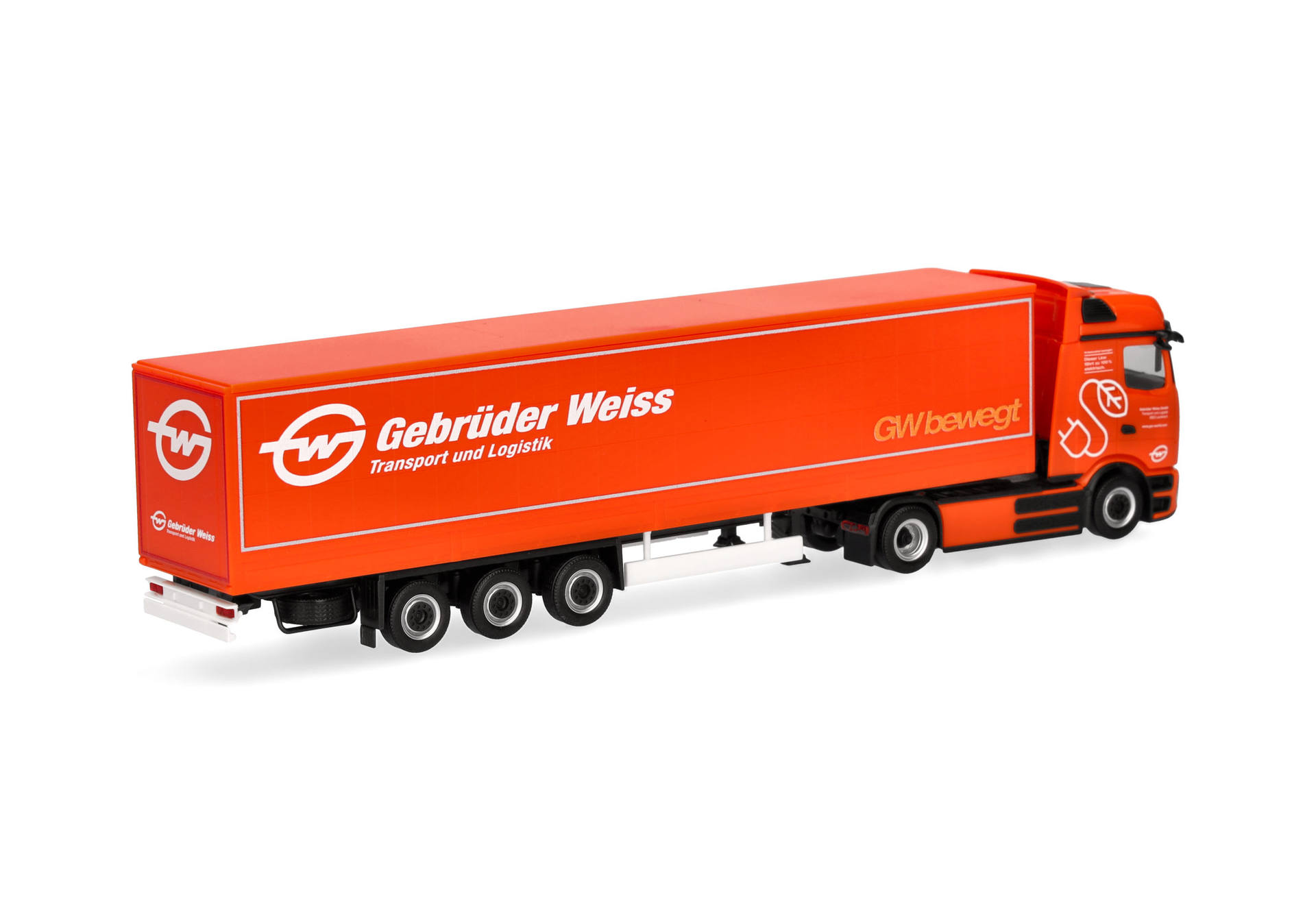 Mercedes-Benz eActros 600 ProCabin Bigspace Planen-Sattelzug "Gebrüder Weiss" (Österreich)