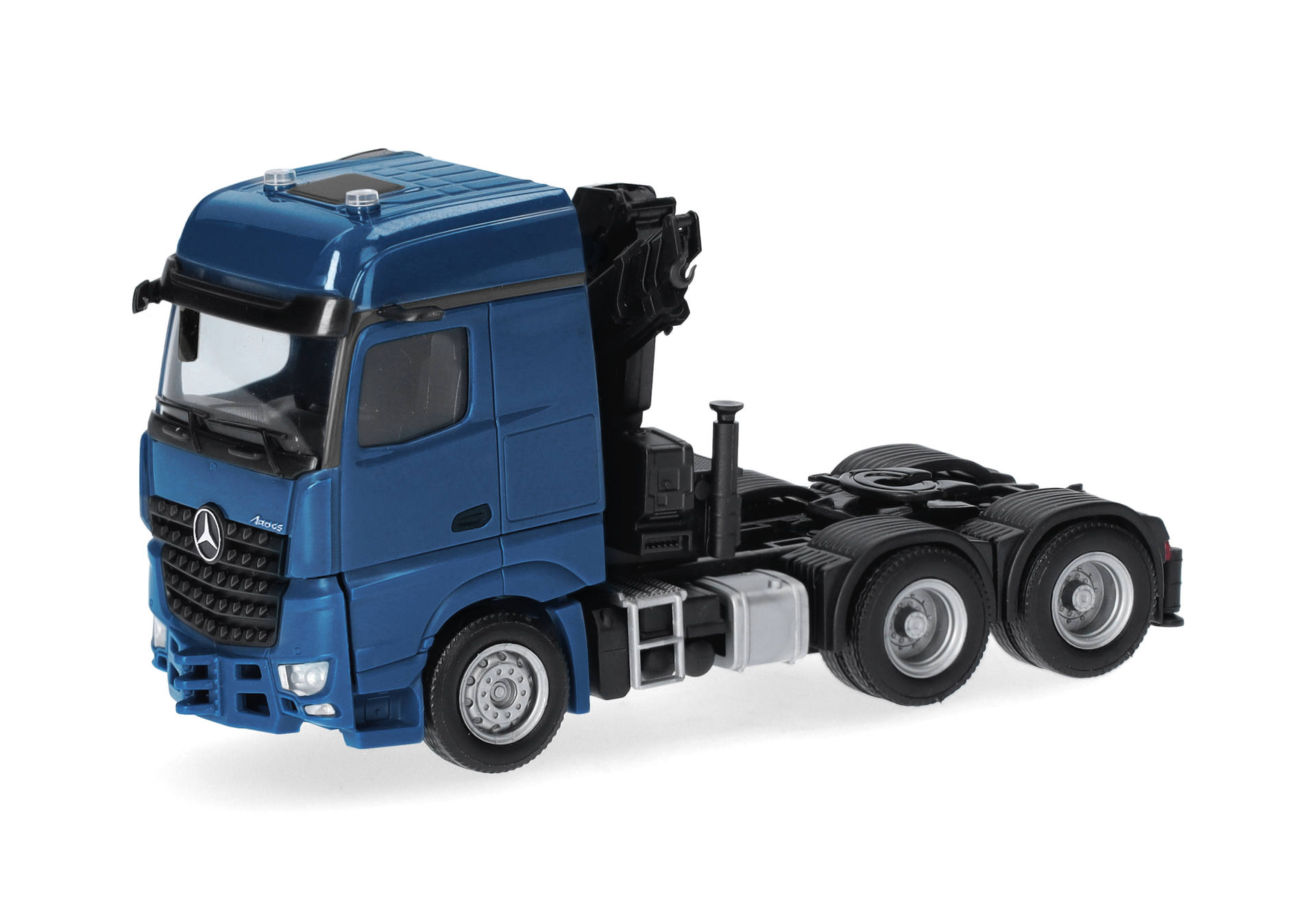 Mercedes-Benz Arocs 18 Bigspace Zugmaschine 3achs mit Ladekran (6x4), enzianblau