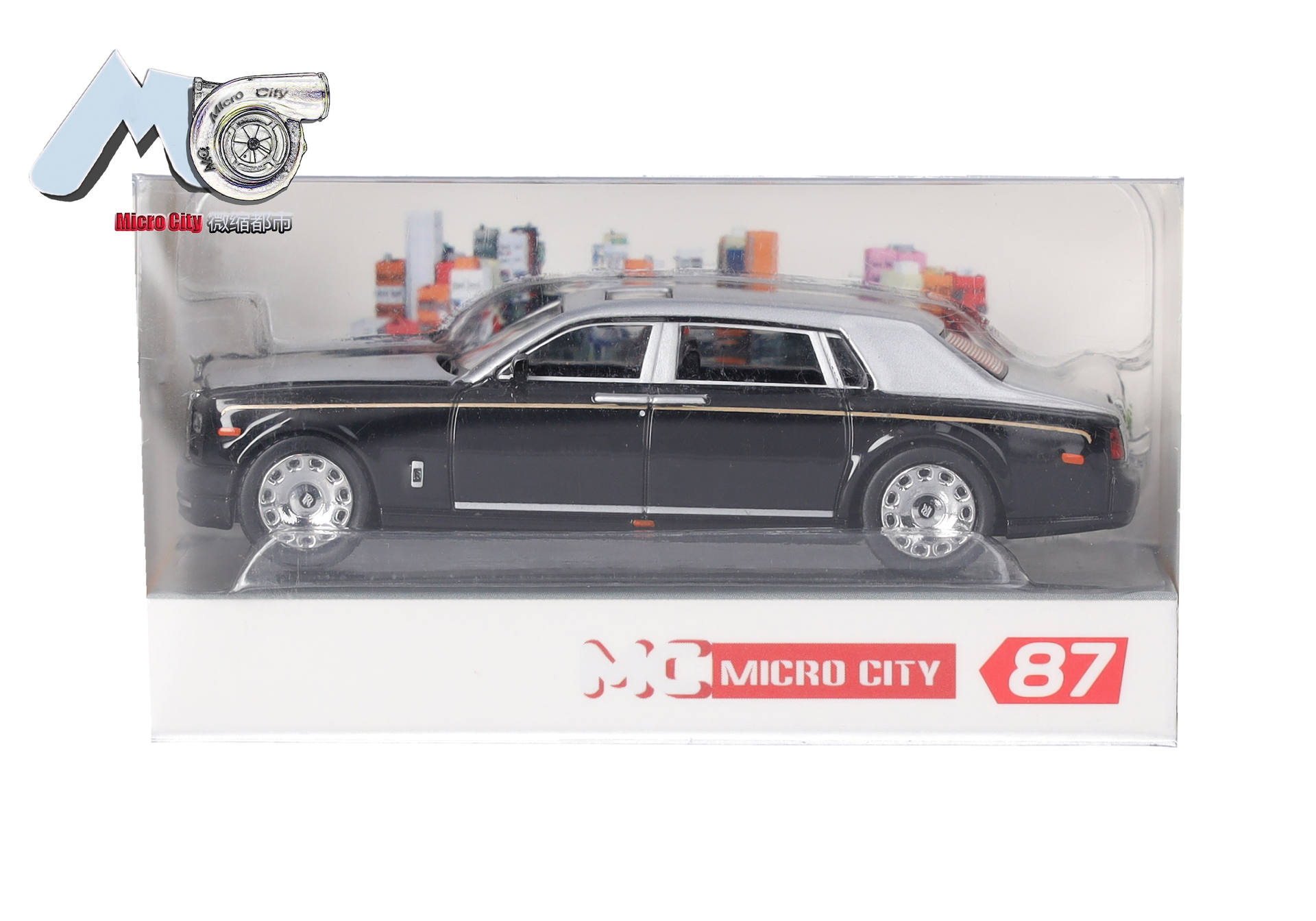 Modellauto, schwarzer Limousine, Diecast, Luxusauto, Miniaturmodell