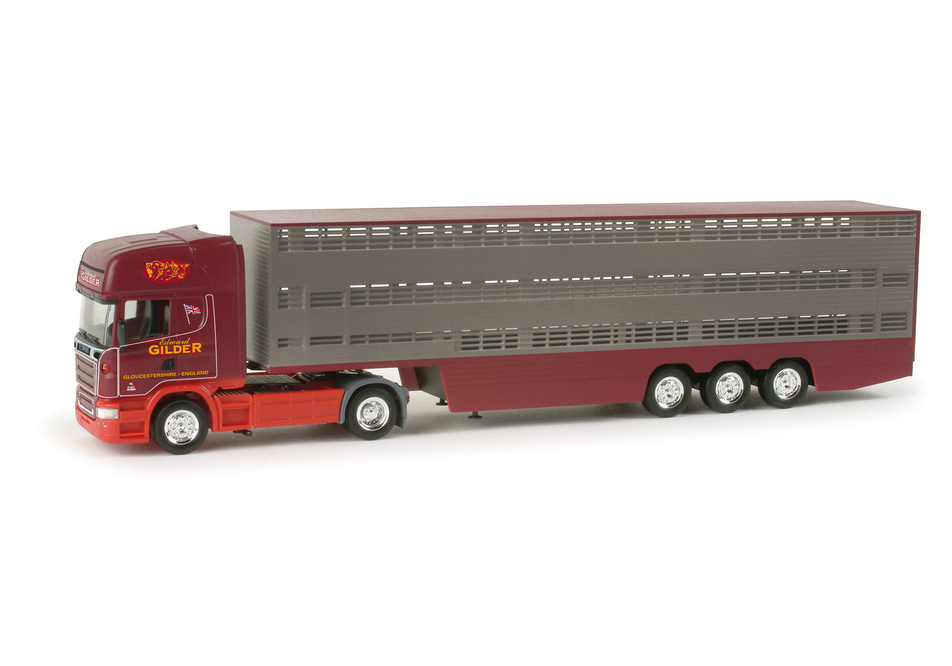 Scania R TL Viehtransporter-Sattelzug "Edward Gilder" (GB)