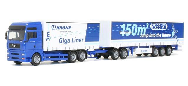 MAN TGA XLX road train "Krone Giga Liner"