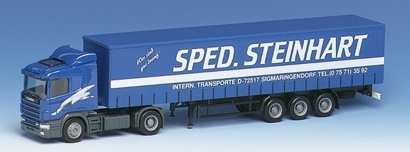 Scania 124 hl curtain plane saddle train 2a/3a