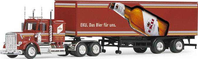 Freightliner box semitrailer "EKU"