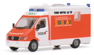 Mercedes-Benz Sprinter ambulance with a strobe structure