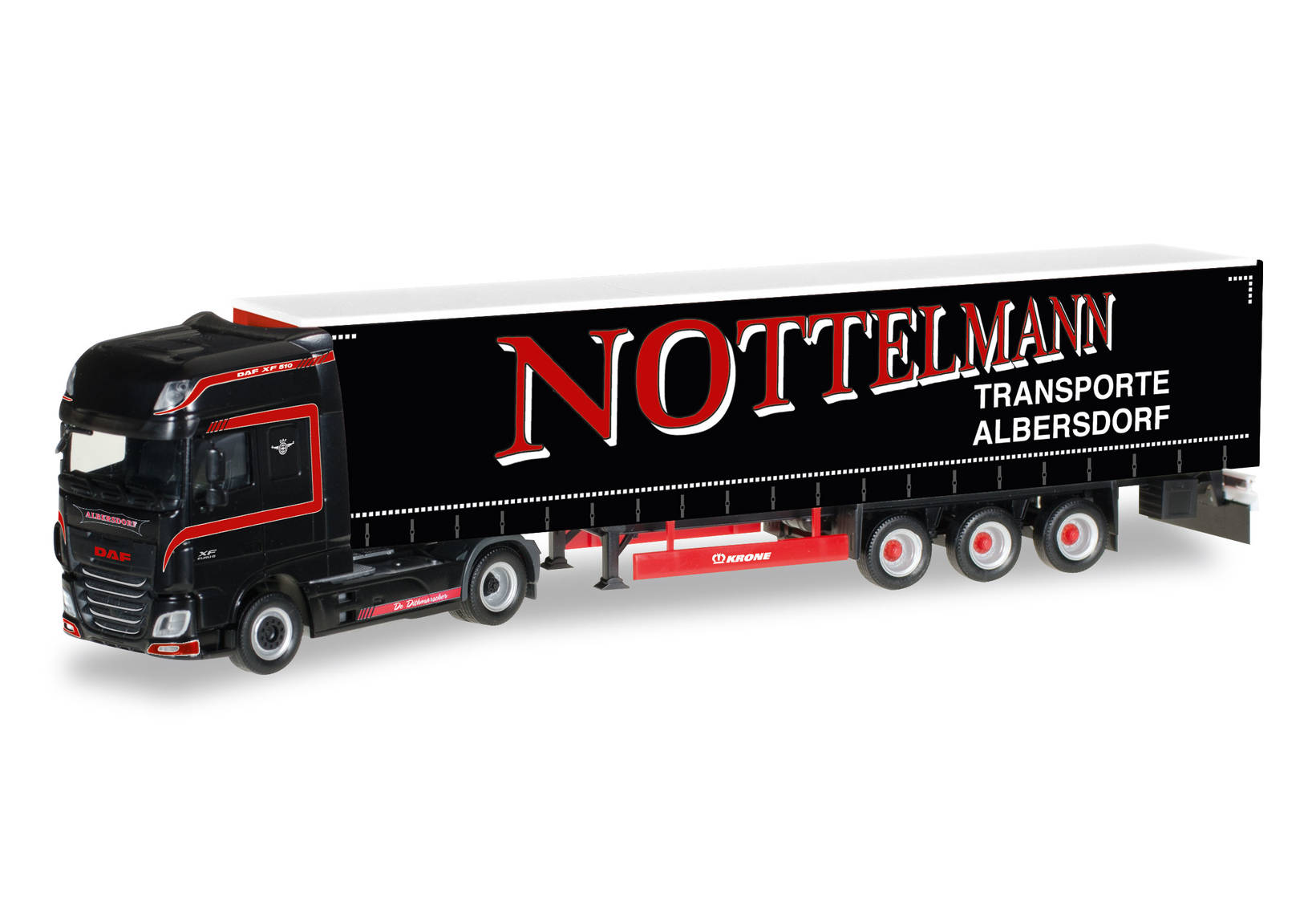 DAF XF SSC Euro 6 Gardinenplanen-Sattelzug "Nottelmann"