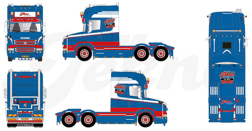 Scania Hauber TL 6x4 rigid tractor "Tekno Event 2016"