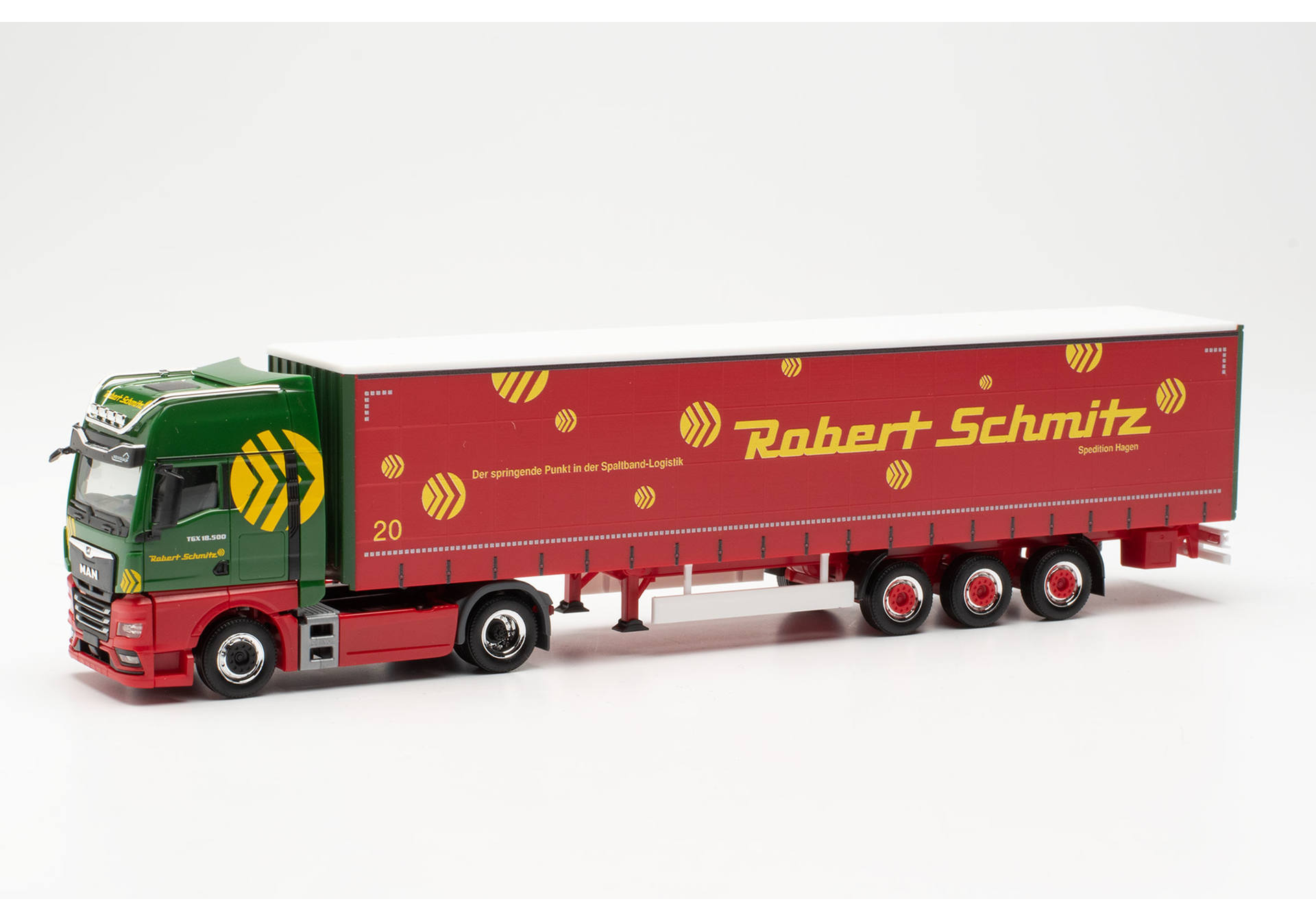 MAN TGX GX curtain canvas semitrailer "Robert Schmitz Spedition"