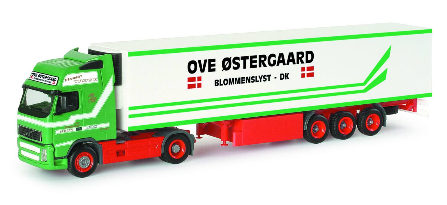 Herpa Volvo Fh Gl Xl Refrigerated Box Semitrailer Ove Ostergaard Dk