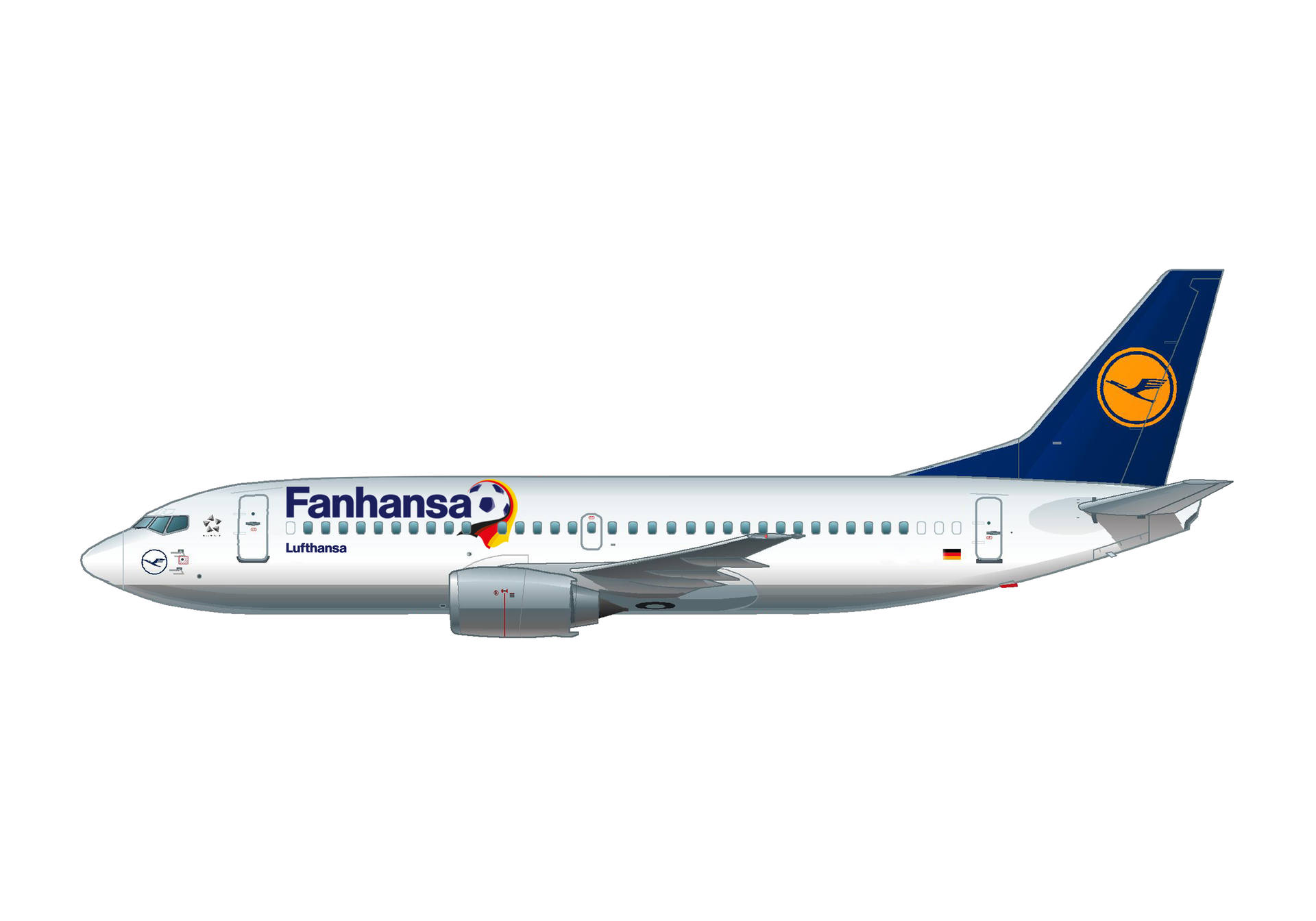 Lufthansa "Fanhansa" Boeing 737-300