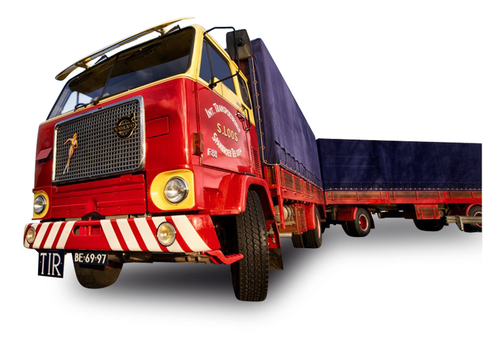 Volvo F88 canvas cover trailer "Simon Loos"